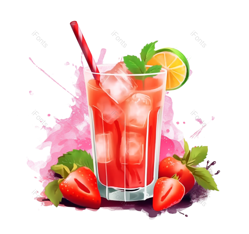 夏天图片,插画元素,水果PNG,白色背景免抠素材